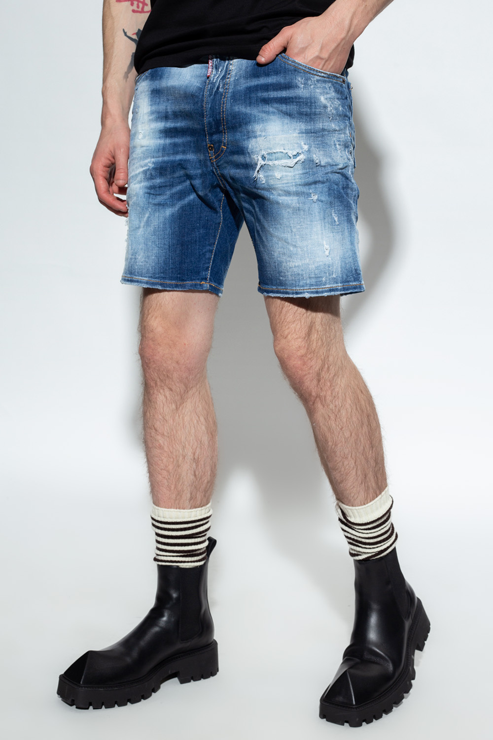 IetpShops | Men's Clothing | Dsquared2 'Marine Short' denim shorts 